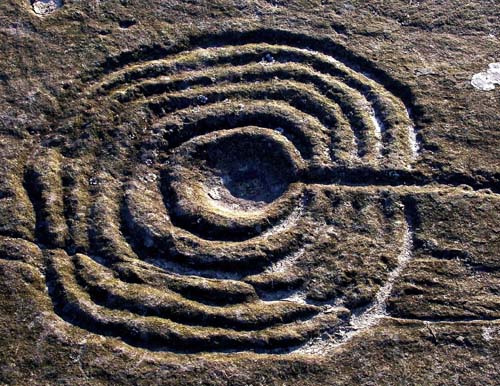 Figure 1. Typical motif at Weetwood Moor, Northumberland