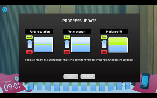 Fig 7: MP For A Week scoring and feedback screen