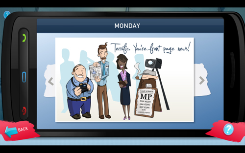 Fig 8: MP For A Week end-of-day cartoon feedback