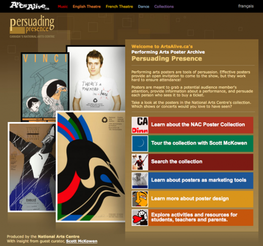 ArtsAlive.ca - Persuading Presence: A Performing Arts Poster Archive