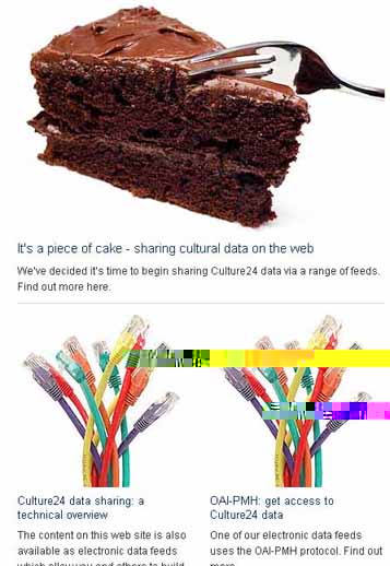 It's a piece of cake - sharing cultural data on the web