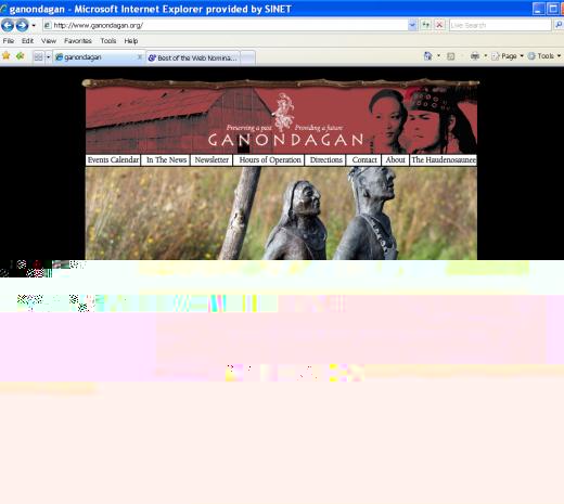 Ganondagan main page intro
