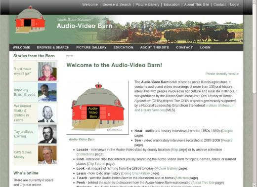 A-V Barn: Oral History of Illinois Agriculture A-V Barn: Oral History of Illinois Agriculture