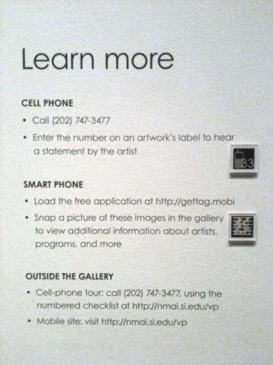 Burnette, A., et al., Getting On (not under) the Mobile 2.0 Bus, Figure 11, Museums and the Web 2011