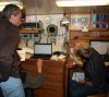 Setting up communications on the ship