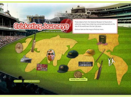 Cricketing Journeys Flash interactive