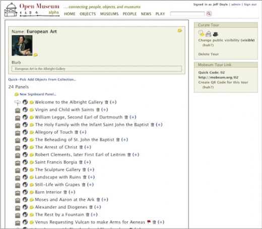 Mobeum Curatorial Interface