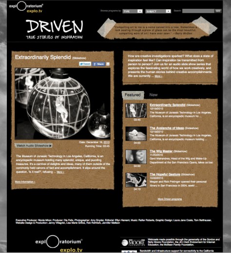 Driven: Trues Stories of Inspiration main page