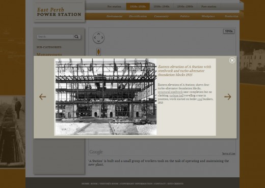 Browsing through the image gallery