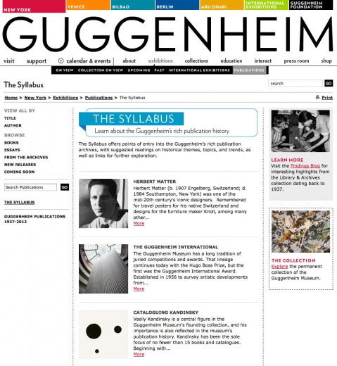 Guggenheim Publications