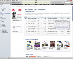 Voices of the First World War in iTunes
