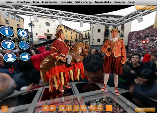 Screenshot of La Patum museum view Screenshot of La Patum museum view