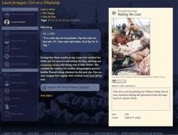 A page from the narrative: "Laura 's Story"