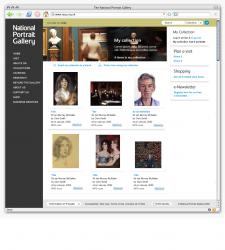 National Portrait Gallery My Collection page