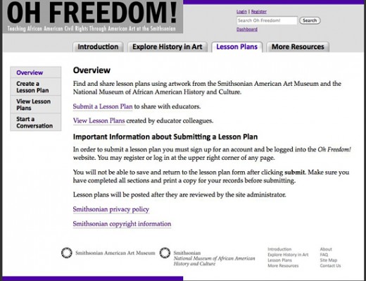 Oh Freedom! Detail of the Lesson Plan Overview
