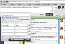 hootsuite integration of url parameters