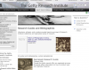 Getty Research Institute - Research Guides and Bibliographies