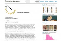 Split Second Indian Paintings website: The Split Second website hosted the online activity and the project's findings.