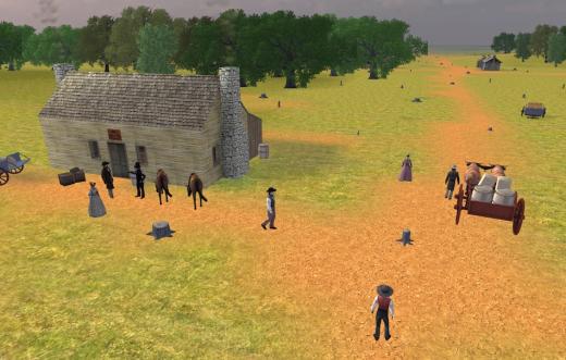 Texas Independence: 3D recreation of Washington, circa 1836
