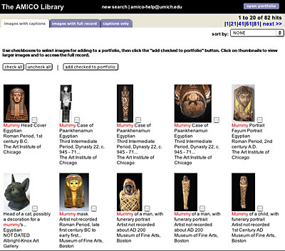 Sample University of Michigan returns page screen shot