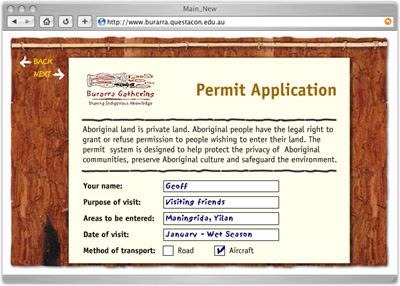 Permit application online form