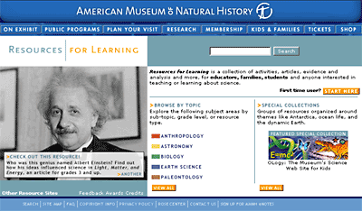 Resources for Learning Home Page
