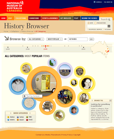 Screen Shot of the History Browser