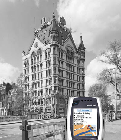 Screen Shot: Illustraton of the location based service