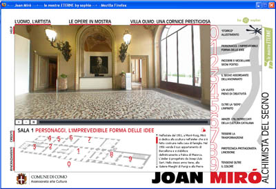 Screen Shot: exhibitions stored in www.lemostreeterne.it