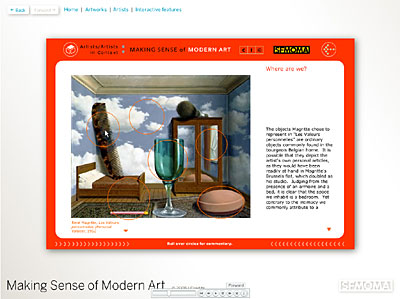 Screen Shot: Work of art described