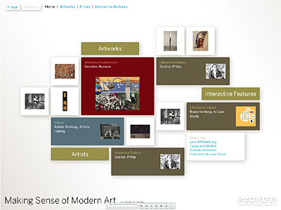 Screen Shot: search interface