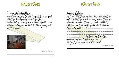Screen Shot: Example messages
