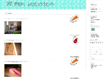 Screen Shot: A snapshot of the main Web site