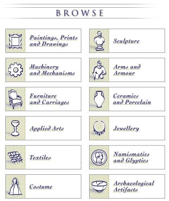 Screen Shot: Artwork categories