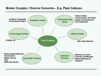 Fig 3: Partners involved in Plant Cultures