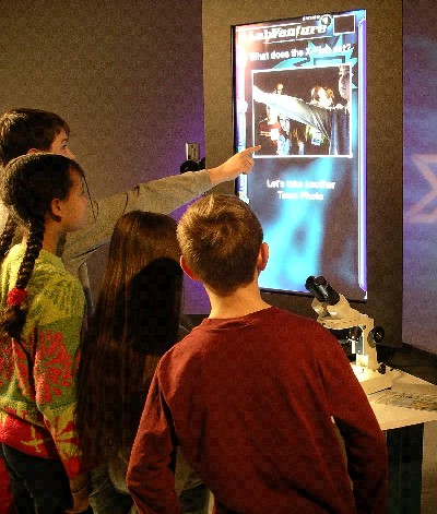 Fig 5: Students testing LabVenture Station prototype