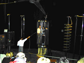 Fig 1: The &ldquo;electric theatre&rdquo; at the Palais de la Decouverte, Paris.
