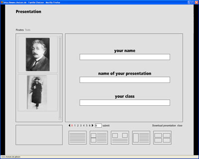 Fig 9: Presentation Template